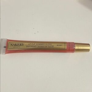 Nakery Beauty Lip Flip Shimmer Gloss - Rosey